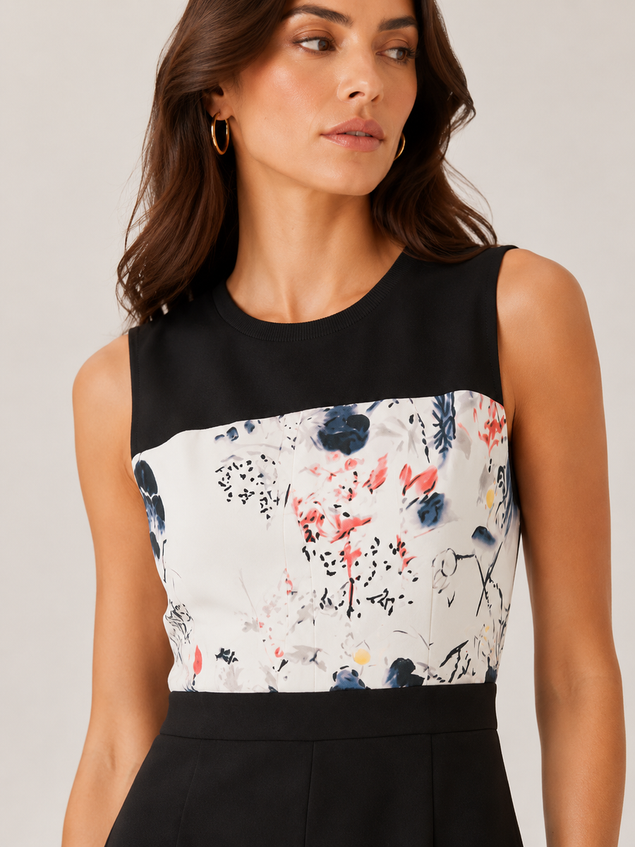 Midnight Bloom Sheath Dress