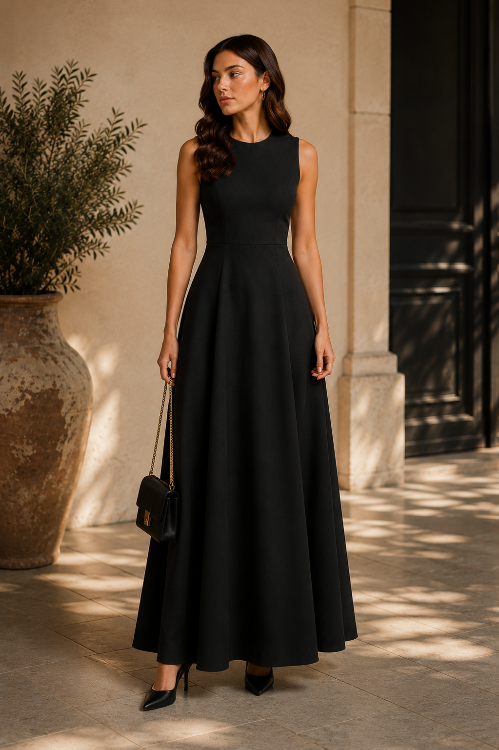 Elegant Black Maxi Dress